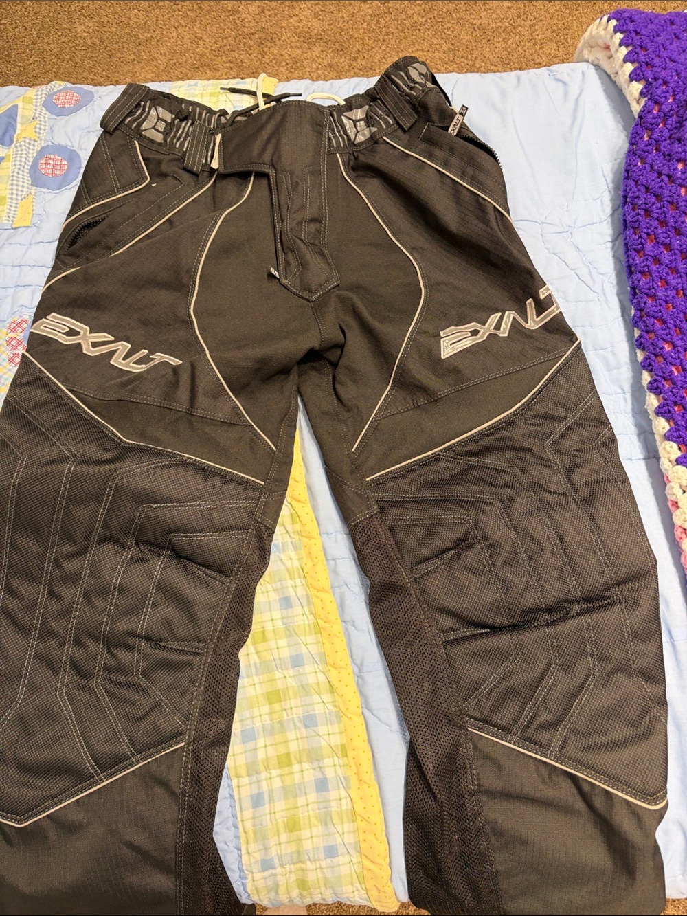 Men's Black Cargo Paintball Pants